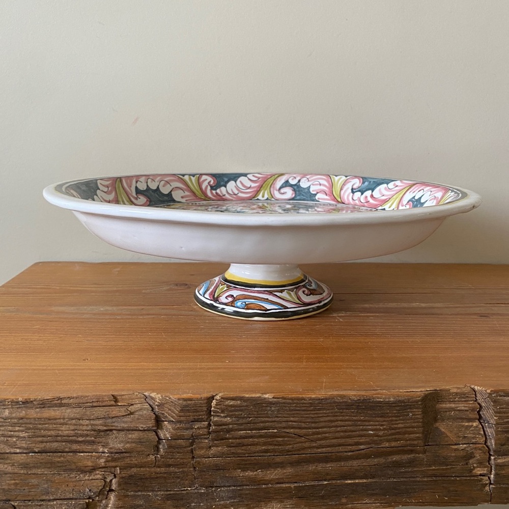William Sonoma Provence Ceramic Serving Platter Hand-Painted Portugal - Picture 3 of 5